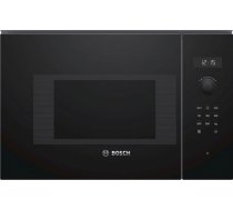 BOSCH BFL524MB0 Iebūvējama mikroviļņu krāsns melna 20L 800W kr. enģe 297mm BFL524MB0