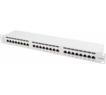 Lanberg Patch Panel 24 port 1U, cat. 5e, shielded, grey PPS5-1024-S