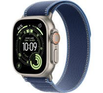 Apple Watch Ultra 3 GPS + Cellular 49mm Natural Titanium Case with Blue/Bright Blue Trail Loop - M/L MEWU4ET/A