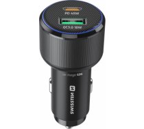 Swissten PD USB-C / USB Automašīnas Lādētājs 63W ar USB-C - USB-C Kabeli 1m 20111910