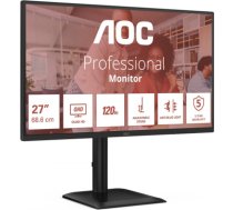 AOC Q27E4CV 27 " IPS QHD 16:9 120 Hz 4 ms 2560 x 1440 pixels 350 cd/m² HDMI ports quantity 1 Black Q27E4CV