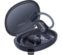 Baseus Atvērtās bezvadu Bluetooth 5.3 austiņas Eli Sport 1 ar uzlādes futrālīti, melnā krāsā A00064400121-00