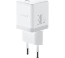 Baseus Sienas ātrais lādētājs Palm 30W USB-C QC3.0 PD3.0 ar USB-C kabeli 1 m, balts P10111605213-01