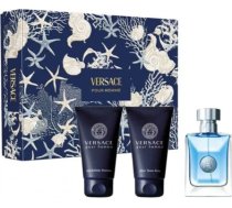 Versace Pour Homme zestaw woda toaletowa spray 50ml + żel pod prysznic 50ml + balsam po goleniu 50ml 8011003899944