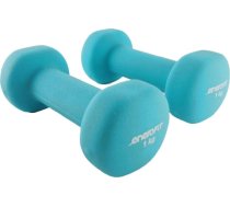 Enero Fit neoprēna hanteles 2 × 1 kg, tirkīza krāsā (1029238)