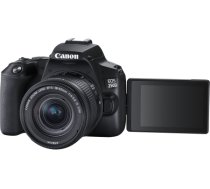 Canon EOS 250D + 18-55mm Kit Megapixel 24.1 MP Image stabilizer ISO sensitivity (max) 256000 Wi-Fi Video recording Manual CMOS Black 3454C003