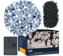 LED svētku gaismas virtene ar 500 LED auksti baltā krāsā Springos CL0534 CL0534