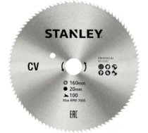 Griešanas disks kokam Stanley STA10165-XJ; 160x20 mm; 100T STA10165-XJ