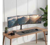 Maclean 3 monitor mount, gas spring, 17"-27", 2-8kg, black, MC-137 MC-137