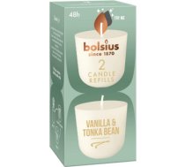 Bolsius Sveces Clean Light uzpildes sveces 2 gab. vanilla&tonka bean 37030574