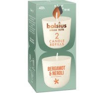 Bolsius Sveces Clean Light uzpildes sveces 2 gab. bergamot & neroli 37030512