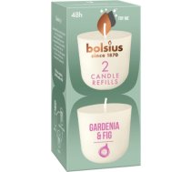 Bolsius Sveces Clean Light uzpildes sveces 2 gab. gardenia & fig 37030503