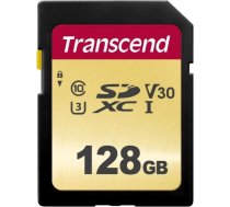 Memory card Transcend SDXC SDC500S 128GB CL10 UHS-I U3 Up to 95MB/S TS128GSDC500S