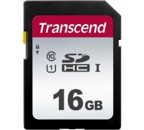Memory card Transcend SDHC SDC300S 16GB CL10 UHS-I U1 Up to 95MB/S TS16GSDC300S
