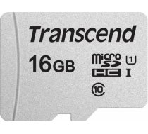 Memory card Transcend microSDHC USD300S 16GB CL10 UHS-I U1 Up to 95MB/S TS16GUSD300S