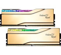 G.Skill DDR5 - 32GB - 7200 - CL - 34 (2x 16 GB) Dual-Kit (gold, F5-7200J3445G16GX2-TR5G, Trident Z5 Royal, INTEL XMP) F5-7200J3445G16GX2-TR5G