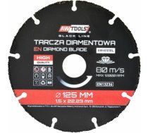 Griešanas disks kokam leņķa slīpmašīnām AWTools AW45101BL; 125 mm AW45101BL