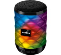 Sven Speaker SVEN PS-55, black (5W, TWS, Bluetooth, FM, USB, microSD, 600mA*h) 6438162021146