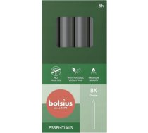 Bolsius Galda sveces 8gab.kastē 170/20mm pelēkas 37001831