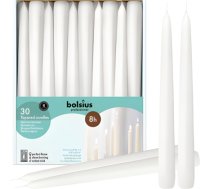 Bolsius Galda sveces Professional 30gab kastē 250/24mm baltas 37524402