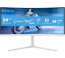 Philips Evnia 5000 34M2C5501A Monitors 34 " / Fast VA / 3440×1400 / HDMI / DisplayPort / 180 Hz 34M2C5501A/00