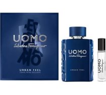 Set Salvatore Ferragamo: Uomo Urban Feel Eau De Toilette For Men 10ml + Uomo Urban Feel Eau De Toilette For Men 100ml 8052086377530