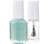 Set Essie: Nail Enamel, Vegan, Glossy Shine Finish, Nail Polish, 99, Mint Candy Apple, 13.5 ml + Nail Care - Good To Go, Top Coat, Nail Strengthening Lacquer, 5 ml 4084200175832