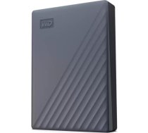 External HDD WESTERN DIGITAL My Passport WDBRMD0040BGY-WESN 4TB USB-C Colour Grey WDBRMD0040BGY-WESN WDBRMD0040BGY-WESN