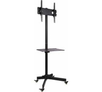 Techly Mobile stand for TV LCD/LED/Plasma 23''-55'' 25kg VESA tilting with shelf 100730