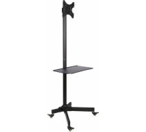 Techly Mobile stand for TV LCD/LED/Plasma 19''-37'' 20kg VESA tilting with shelf 100723