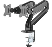 Deltaco Dual Gas Spring, 17"-32", 8 kg, 2 monitors, black - Monitor Desk Mount ARM-0351