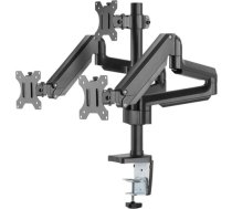 Deltaco Triple Gas Spring, 17''-27'', 7 kg, 3 monitors, black - Monitor Desk Mount ARM-0352