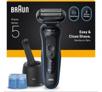 Braun Series 5, Wet & Dry, black/blue - Shaver 52-B7000CC
