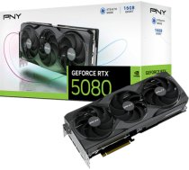 Pny Technologies PNY GeForce RTX 5080 OC, graphics card DLSS 4, 3x DisplayPort, 1x HDMI 2.1 VCG508016TFXPB1