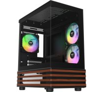 Thermaltake View 170 WS ARGB, Tower Case black/wood, Tempered Glass x 2, Wood Texture CA-1Z4-00M1WN-WS