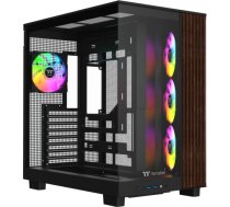 Thermaltake View 380 XL WS ARGB, Tower Case black/wood, Tempered Glass x 2, Wood Texture CA-11E-00M1WN-WS