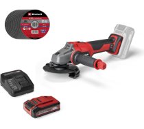 EINHELL Professional cordless angle grinder AXXIO 18/125, 18 Volt red/black, Li-Ion Plus battery 4.0 Ah 4326647