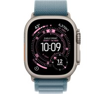 Apple Watch Ultra 3, Smartwatch titanium, 49 mm, Alpine Loop light blue S, titanium case, cellular MEWK4QF/A