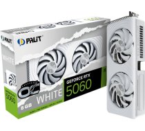 Palit GeForce RTX 5060 OC WHITE 8GB, graphics card DLSS 4, 3x DisplayPort, 1x HDMI 2.1 NE75060U19P1-GB2063M