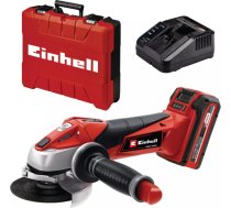 EINHELL Power X-Change cordless angle grinder TE-AG 18/115 Li Kit, 18V red/black, Li-ion battery 3.0Ah, in E-Box S35 4431119