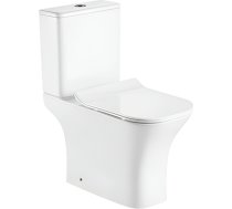 WC pods AB ZT-1215 3/6l, rimless, ar UF Slim SC vāku 4750959130902