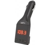 Setty FM Bluetooth 4.0 Auto Transmitter / USB / Micro SD / Aux / LCD / AUX 3.5 mm Vads / Melns GSM035802