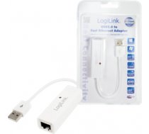 Logilink Fast Ethernet USB 2.0 to RJ45 Adapter: RJ-45, USB UA0144B
