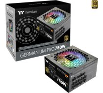 Thermaltake Germanium Pro RGB 750W (black, 1x 12-pin high power GPU, 4x PCIe, cable management, 750 watts) WG0750RE