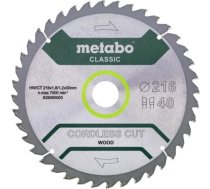 Griešanas disks kokam Metabo HW/CT CORDLESS CUT WOOD - CLASSIC; 216x30x40 mm; 5° 628065000