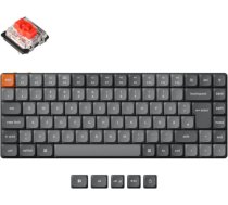 Keychron K3 Max (gray/orange, DE layout, Gateron Low Profile 2.0 Mechanical Red, hot-swap, aluminum frame, RGB) K3M-H1-DE