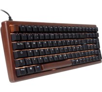 Sharkoon SKILLER SGK50 S2 Wood PBT (wood/black, DE layout, Gateron G Pro 3.0 Yellow) 4044951042623