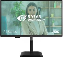 LCD Monitor AOC 27 " 2560 x 1440 pixels Wide Quad HD Native aspect ratio 16:9 Flat Q27P4U Q27P4U