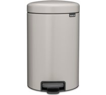 BRABANTIA atkritumu tvertne ar pedāli NewIcon, 12 l, Soft Grey - 252303 252303