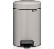 BRABANTIA atkritumu tvertne ar pedāli NewIcon, 3 l, Soft Grey - 252181 252181